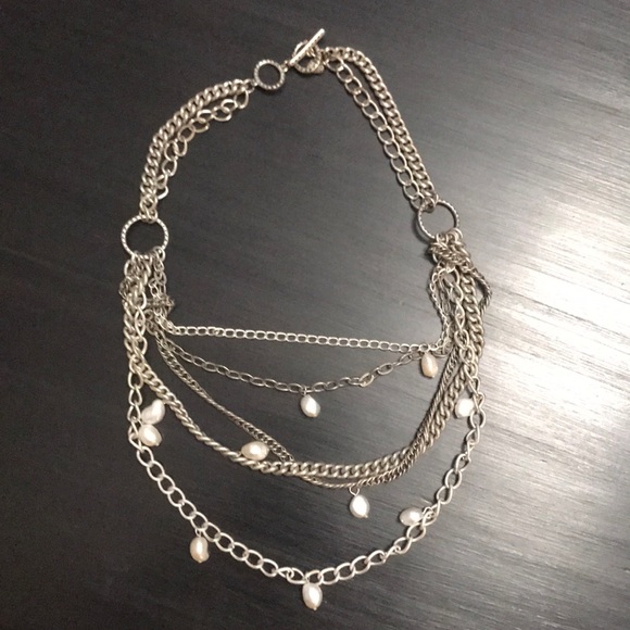 Stella & Dot Jewelry - Stella & Dot - Avery Chain & Pearls Necklace
